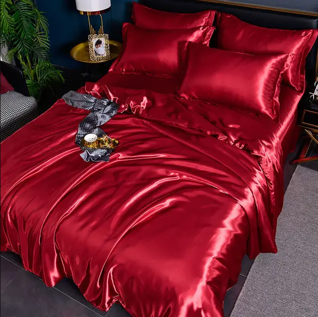 Premium Uni-Satin-Bettwäsche