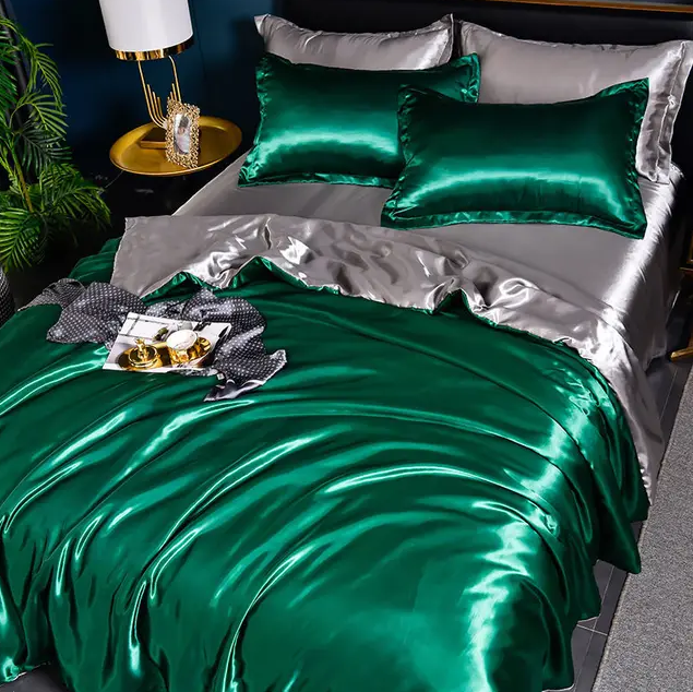 Premium Uni-Satin-Bettwäsche
