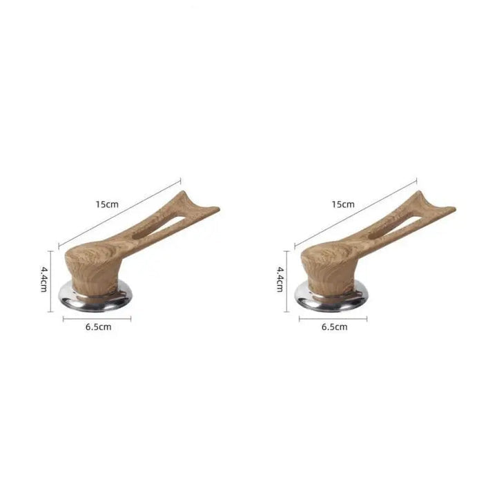 Ersatzgriff für Topfdeckel – Holzdesign mit Edelstahlbasis