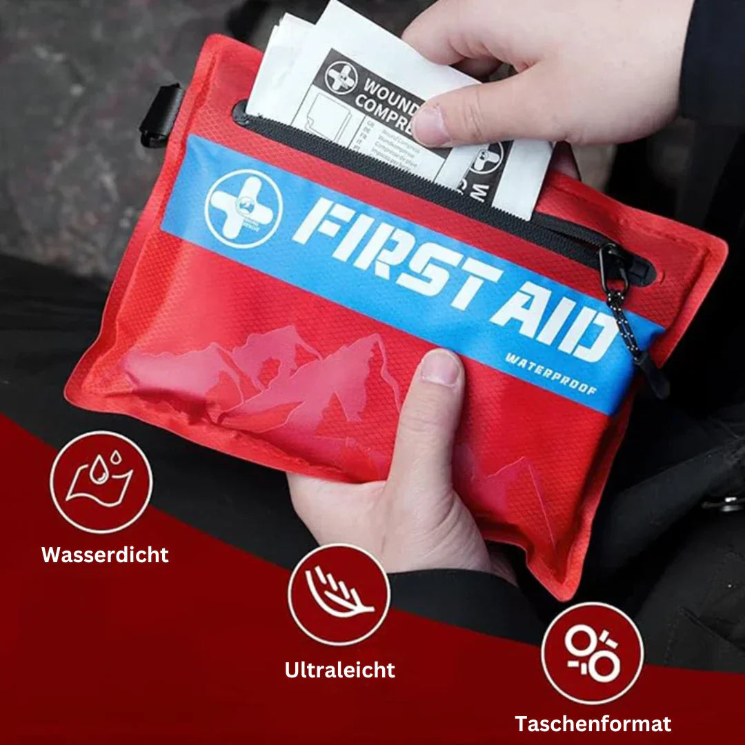 Wasserdichtes First Aid Notfall Set – Praktisches First Aid Kit für Outdoor und Reisen