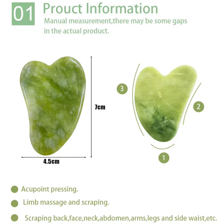 Instant Glow Gua Sha & Jade Roller Set | Für Strahlende Haut Und Natürliche Entspannung