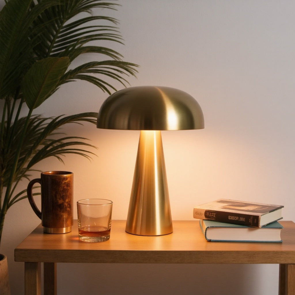 Metall Pilz Lampe