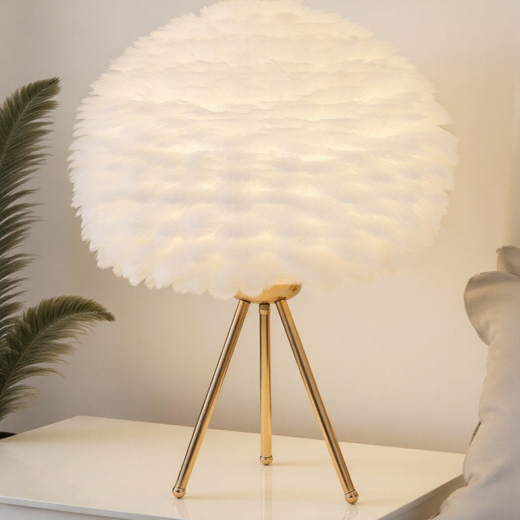 Feder Tischlampe