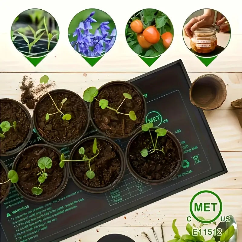 Heizmatte für Pflanzensetzlinge – Temperaturregelung für schnelleres Keimen und Wachstum