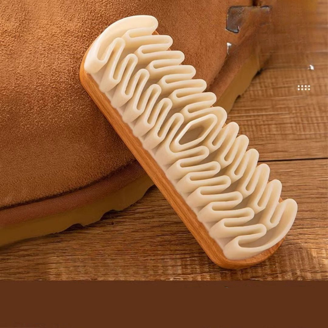 Schonende Gummi Schuhbürste