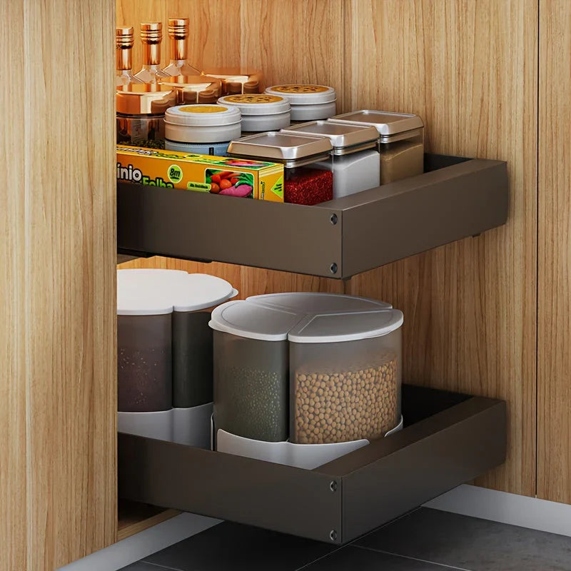 Erweiterbarer Küchenschrank Organizer
