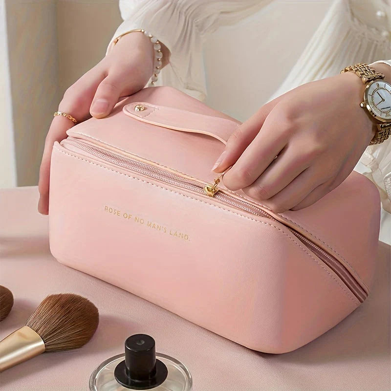 Reisefreundlicher Make-Up Organizer Mit Reißverschluss – Elegante Kosmetiktasche