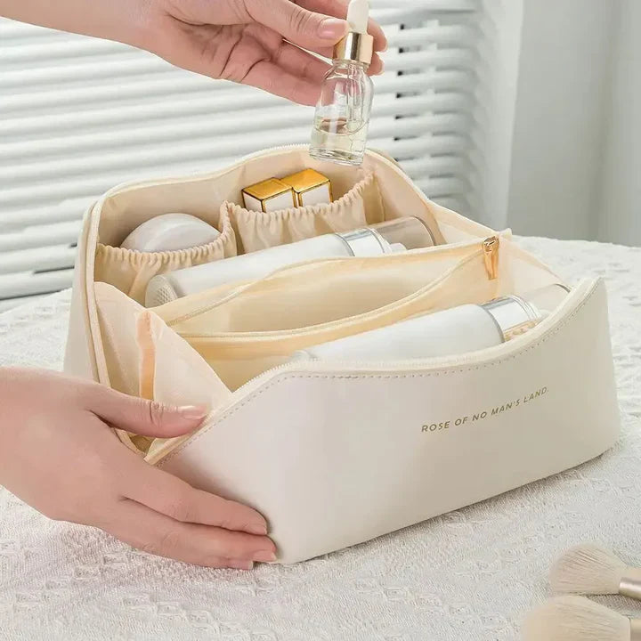 Reisefreundlicher Make-Up Organizer Mit Reißverschluss – Elegante Kosmetiktasche
