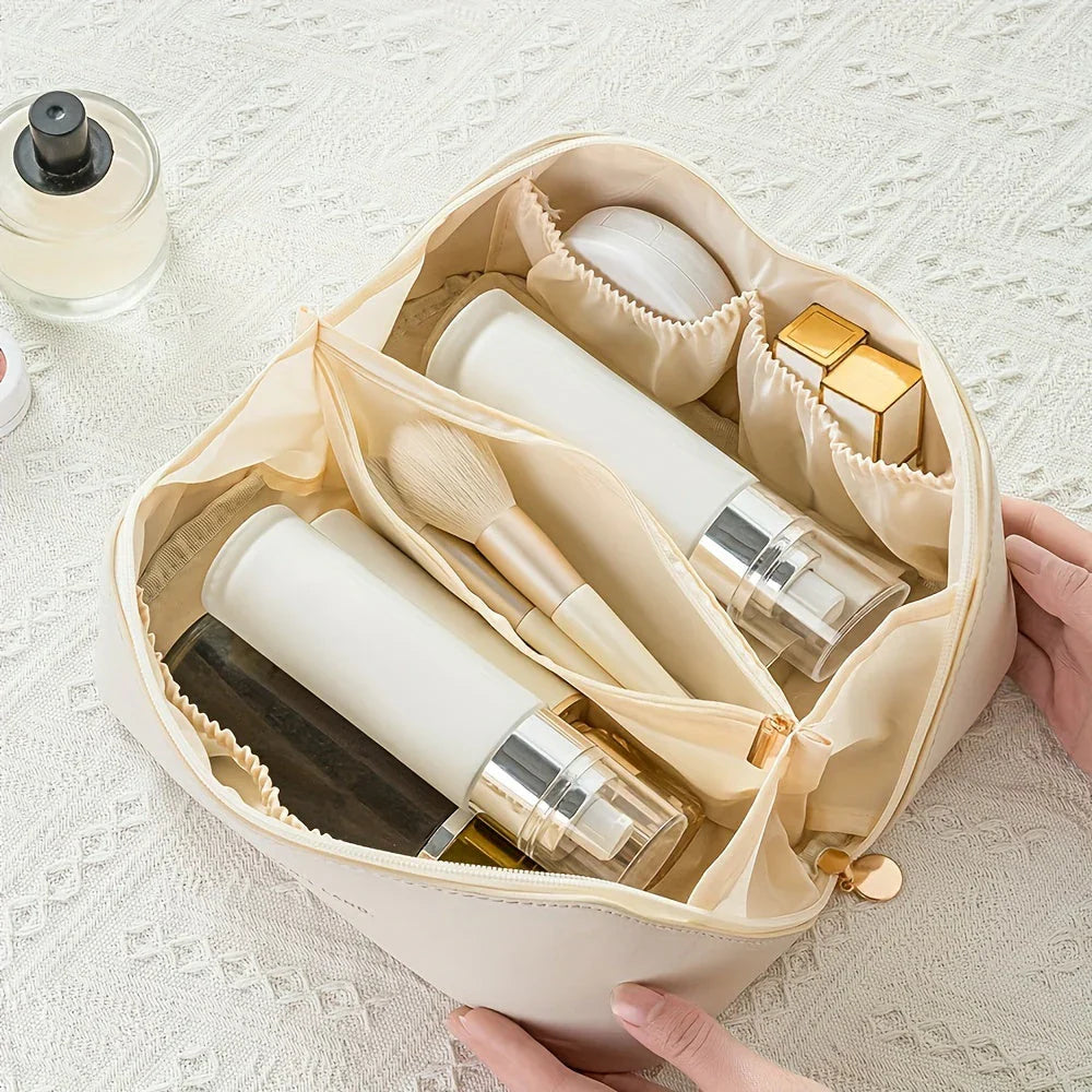 Reisefreundlicher Make-Up Organizer Mit Reißverschluss – Elegante Kosmetiktasche