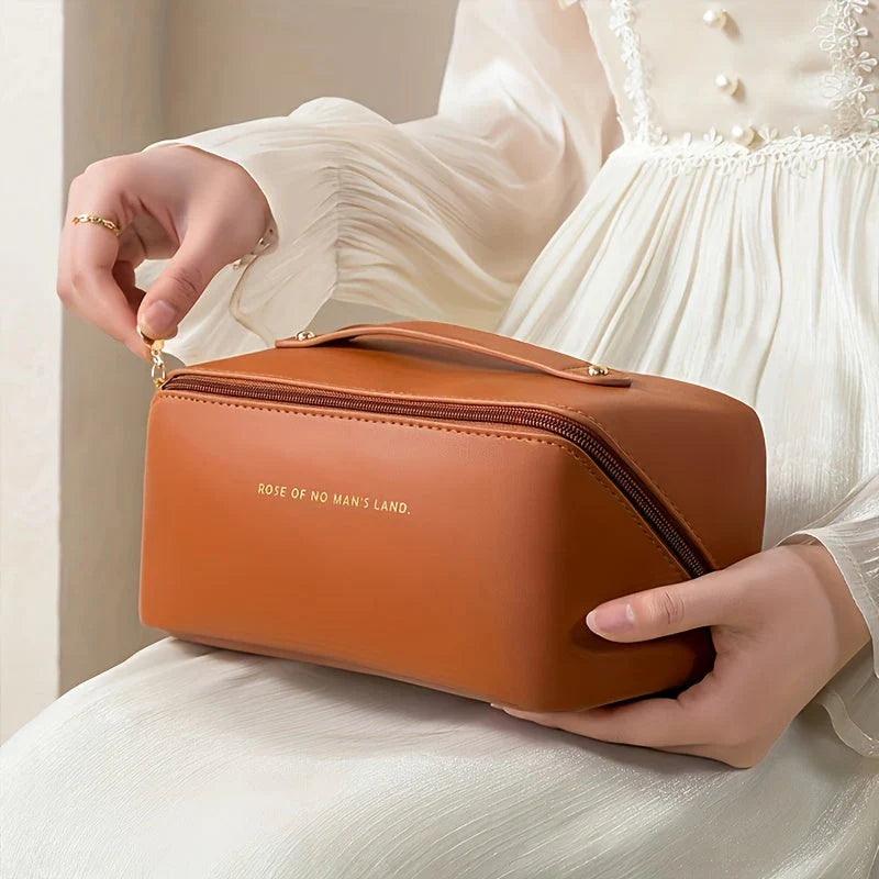 Reisefreundlicher Make-Up Organizer Mit Reißverschluss – Elegante Kosmetiktasche