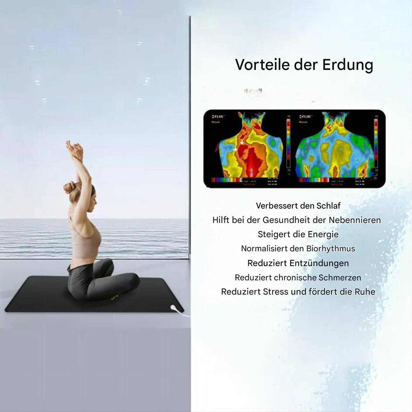 Erdungsmatte aus Carbonleder für Elektronische Geräte und Gesundheit