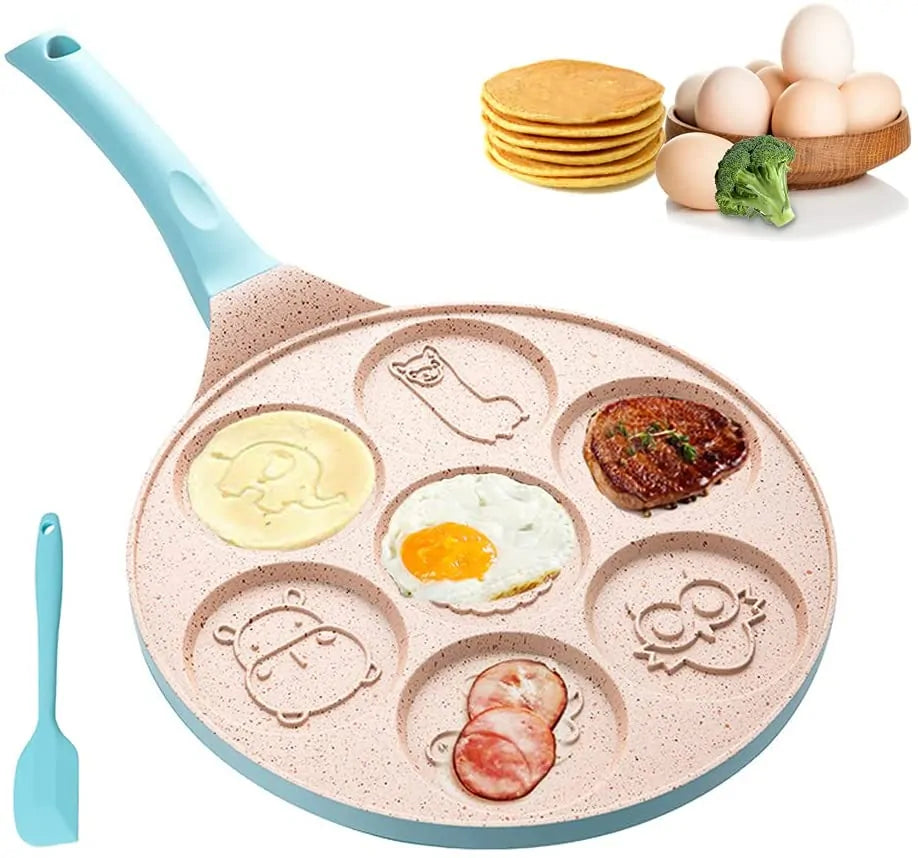 Frühstücksbratpfanne für Kinder – Lustige Pfannkuchen und Spiegelei Formen