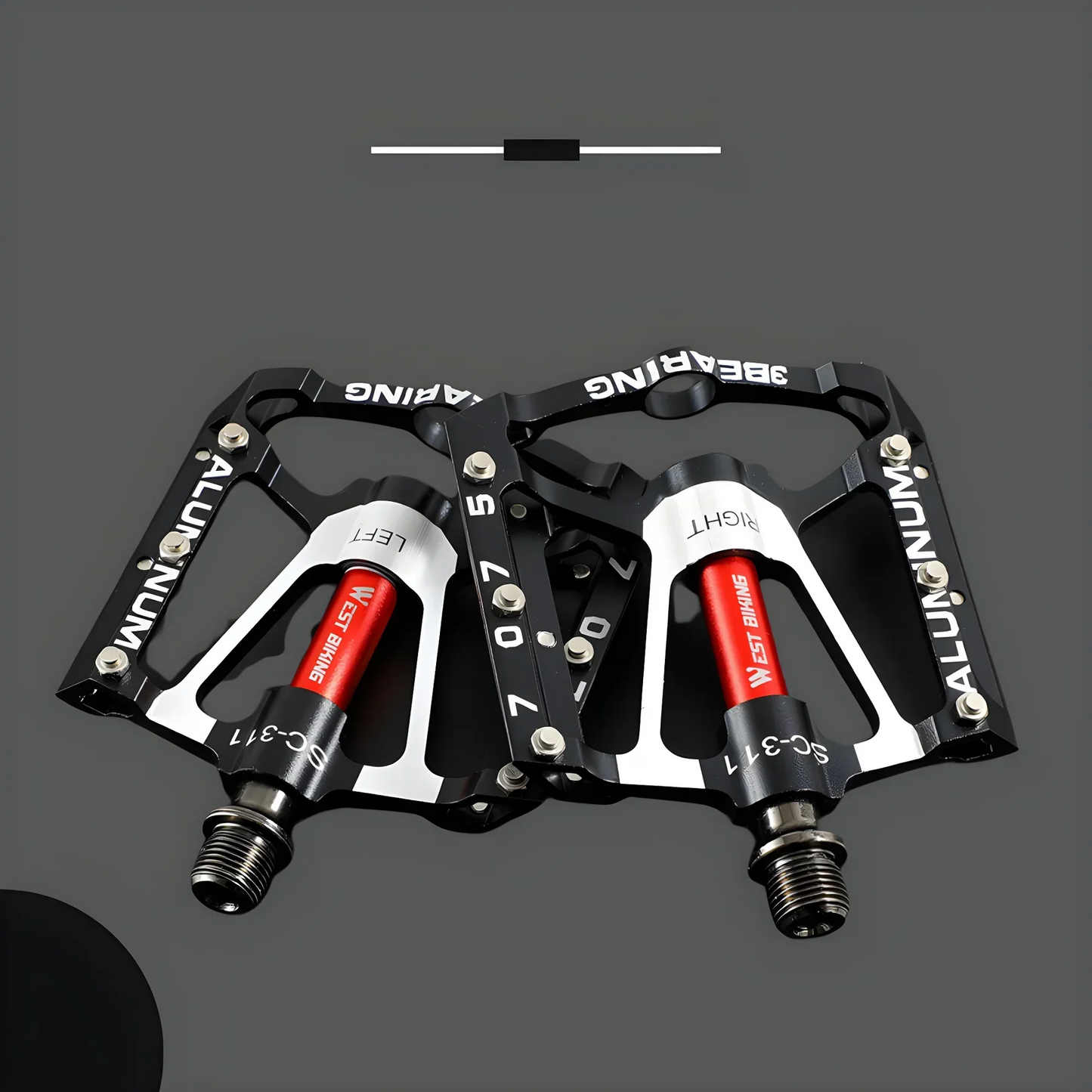 Robuste Leichtmetall Fahrradpedale mit Rutschfestem Grip