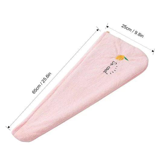 Mikrofaser-Haarhandtuch mit Verstellbarem Verschluss