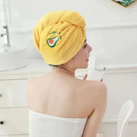 Mikrofaser-Haarhandtuch mit Verstellbarem Verschluss