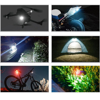 Kabelloses LED Motorrad Rücklicht – Wiederaufladbare Fernbedienung für Brems und Warnleuchte