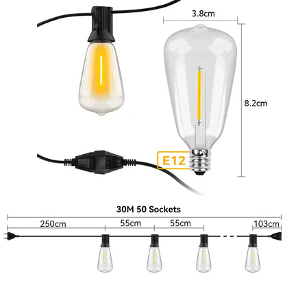 Wetterfeste LED Lichterkette