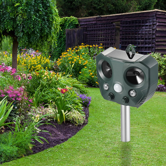 Effektiver Schädlingsvertreiber – Solar Ultraschall-Tierabwehr für Garten