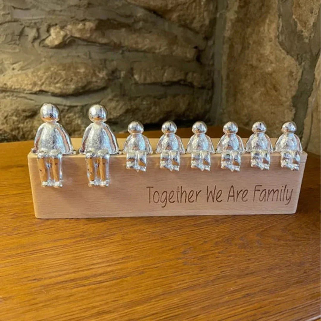 Zeitlose Familienskulptur