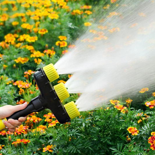 Multifunktionale Gartensprühdüse mit 3- und 5-Loch-Einstellungen – für Bewässerung und Gartenpflege