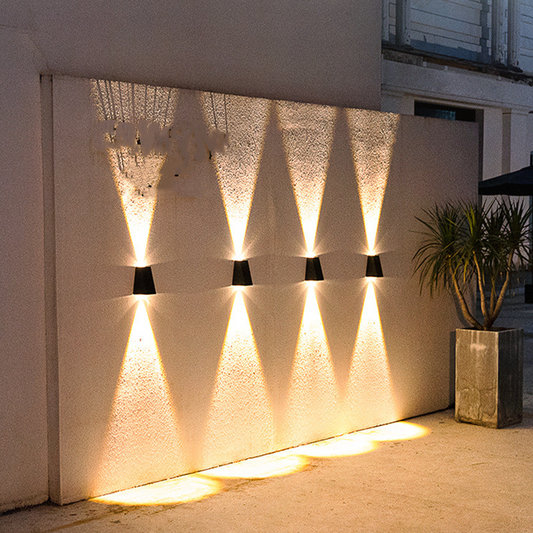 Moderne Led Außenwandleuchte Mit Up Und Down Licht – Wasserdichte Wandlampe Für Hausfassade Und Eingangsbereich