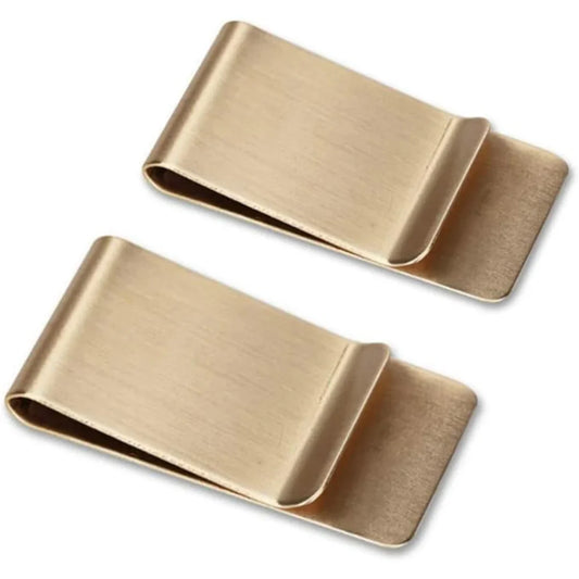 Eleganter Edelstahl-Kartenhalter & Geldklammer - 2er-Set