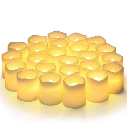 Batteriebetriebene LED Teelichter mit Warmweißem Flackereffekt