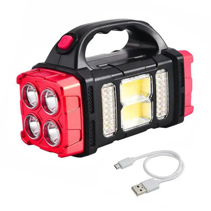 3-in-1 Notfall-Taschenlampe mit USB-Aufladung und Traggriff