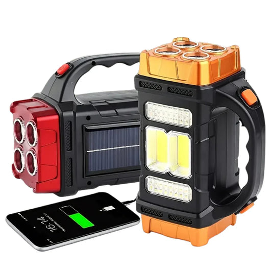 3-in-1 Notfall-Taschenlampe mit USB-Aufladung und Traggriff