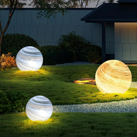 Solar Rasenleuchte – LED Gartenkugel Außenleuchte, wetterfest für Garten & Terrasse