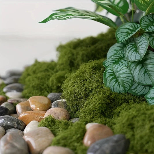 Künstliches Moos Für Landschaftsgestaltung – Moos Und Blumen Für Dekoration Und Floristik