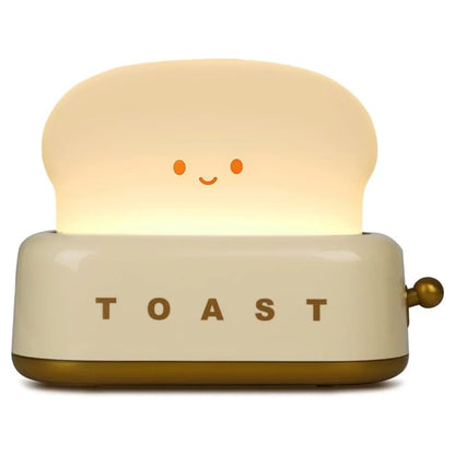 Schattige Nachttischlampe – Kawaii Toast LED-Lampe für Gemütliche Beleuchtung