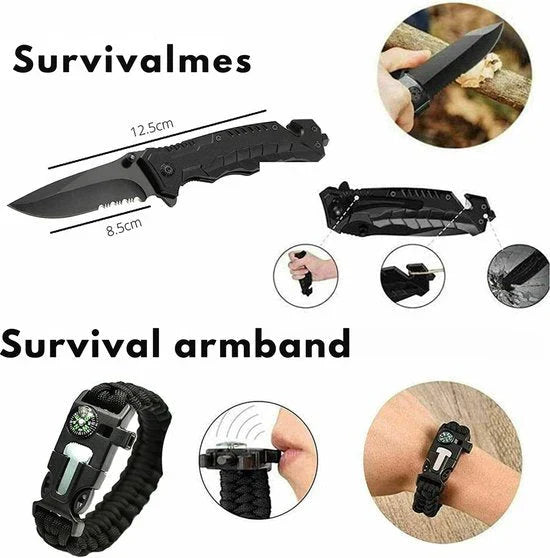 15-teiliges Survival-Notfallset