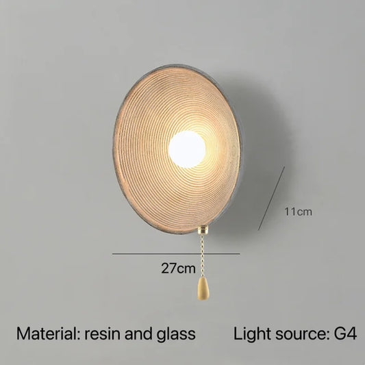 Minimalistische Japanische Wandlampe