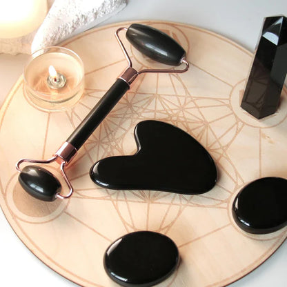Instant Glow Gua Sha & Jade Roller Set | Für Strahlende Haut Und Natürliche Entspannung