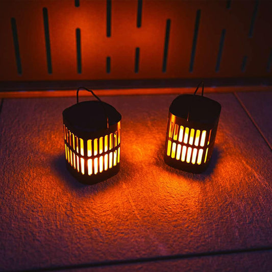 Solar LED Flammenlaterne – Dekorative Außenbeleuchtung Für Garten Und Terrasse Mit Hängemöglichkeit