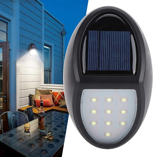 Solar LED Wandlampe für außen – wetterfest, energiesparend und mit Bewegungsmelder