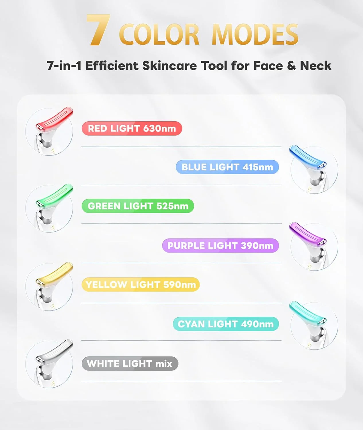 RadiantGlow 7-Farben LED-Gesichtsmaske