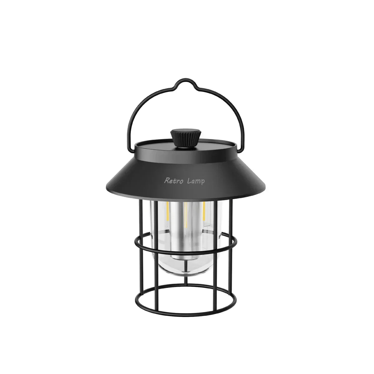 LED Camping-Laterne im Retro-Design – Tragbare Lampe für Innen und Außen