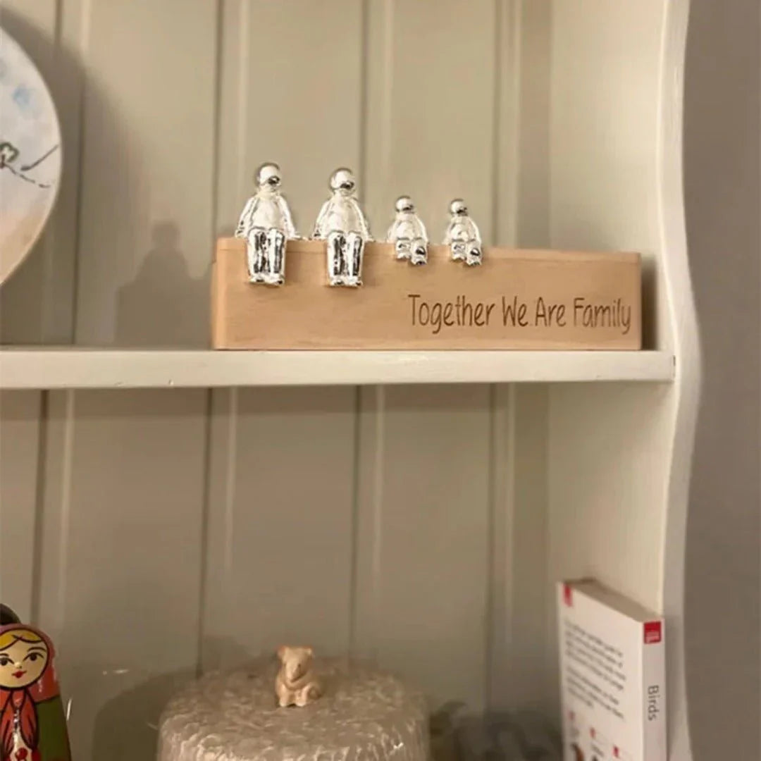 Zeitlose Familienskulptur