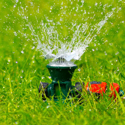 360-Grad Automatischer Rotierender Metall Rasen Sprinkler – Effektiver Gartenbewässerung Sprühkopf