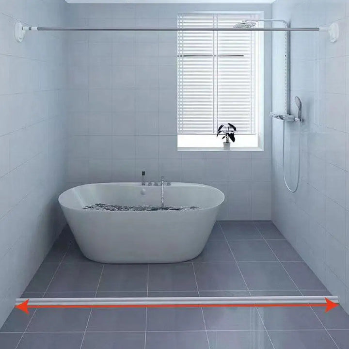 Wasserabweisende Silikonbarriere für Duschen