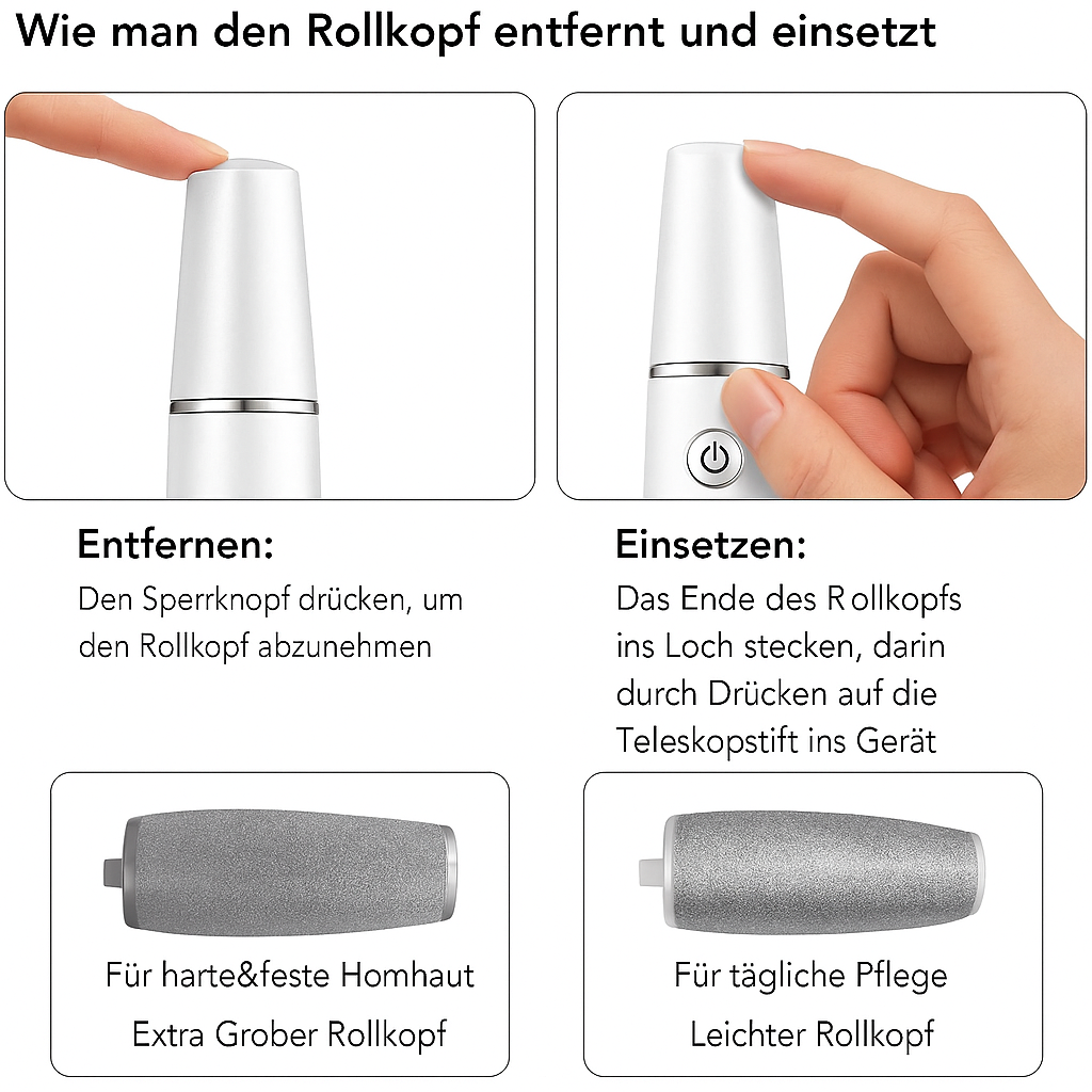 Elektrischer Hornhaut Entferner für die Füße