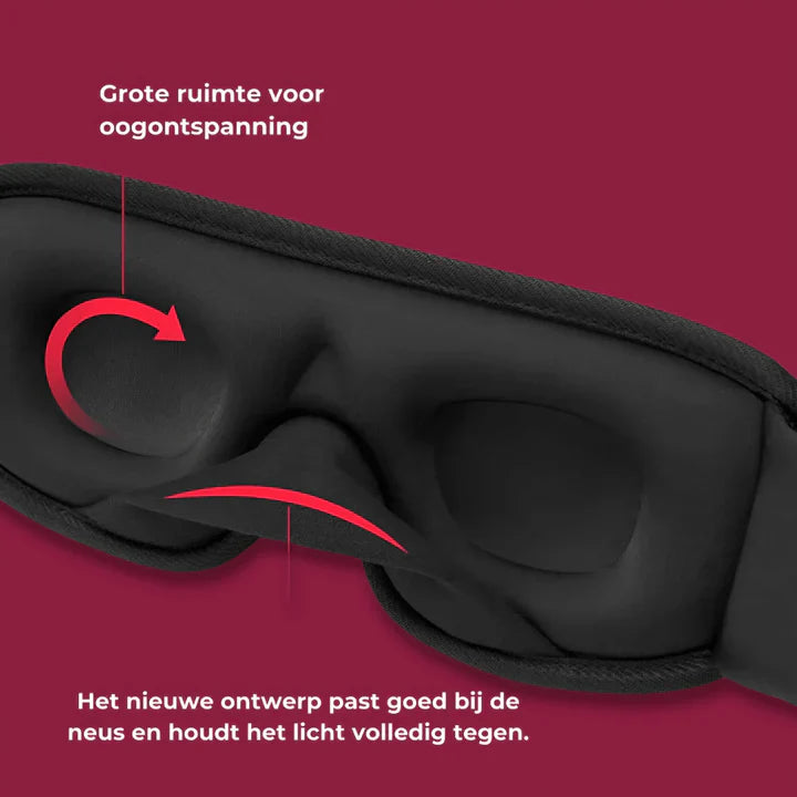 Ergonomische 3D-Schlafmaske