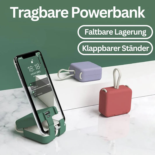 Faltbare Powerbank – Tragbares Notfall Ladegerät für unterwegs