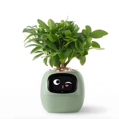 Automatischer Smart-Blumentopf mit Bewässerungssystem und LED-Lichtern