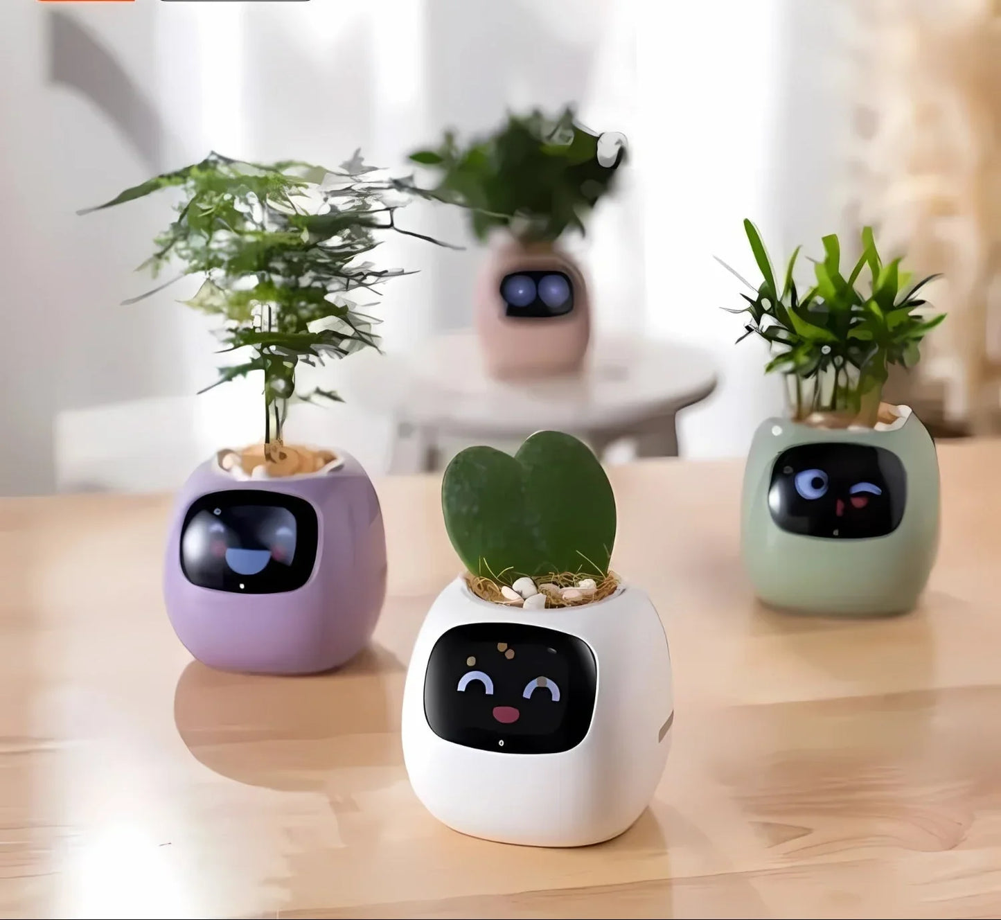 Automatischer Smart-Blumentopf mit Bewässerungssystem und LED-Lichtern