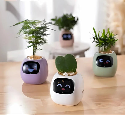 Automatischer Smart-Blumentopf mit Bewässerungssystem und LED-Lichtern
