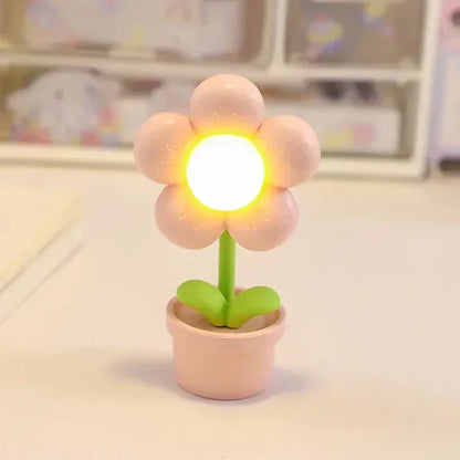 Süße Blumen-Nachtlampe für Kinder – LED Tischlampe im Blumen-Design für das Kinderzimmer