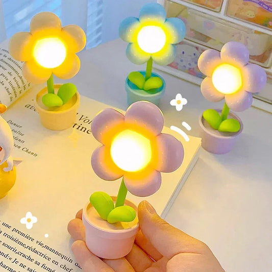 Süße Blumen-Nachtlampe für Kinder – LED Tischlampe im Blumen-Design für das Kinderzimmer